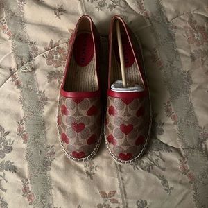 Size 7.5 coach espadrille flats